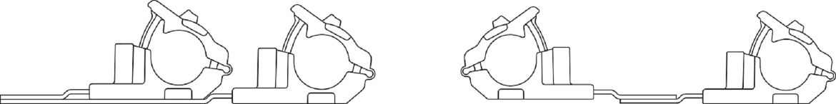 Ratchet P-Clamp configurações fixas