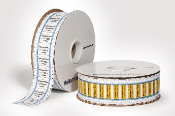 HellermannTyton visoko kakovostni izdelki za označevanje: termo skrčljive označbe primerne za tisk, samolepilne etikete, reliefne označbe iz nerjavečega jekla...