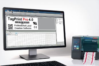 전선 라벨, 케이블 라벨 및 열 수축 전선 라벨을 인쇄 소프트웨어인 TagPrint Pro를 사용하여 직접 인쇄할 수 있습니다.