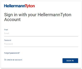 HellermannTyton hesabınızla oturum açma