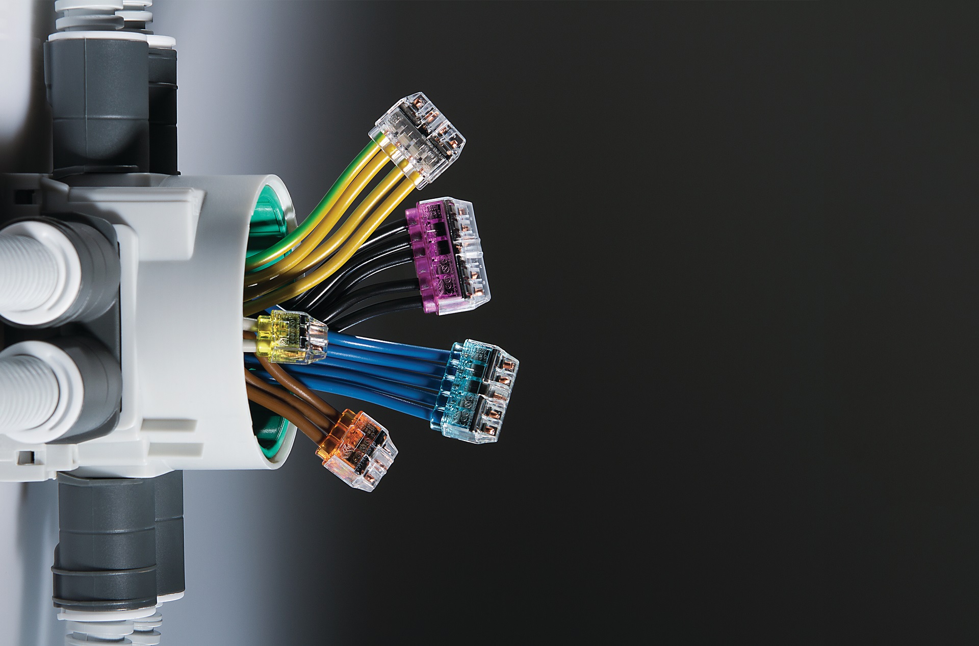 5 Way Electrical Push Connector Wire Cable Block Terminal HELACON Mini Wire