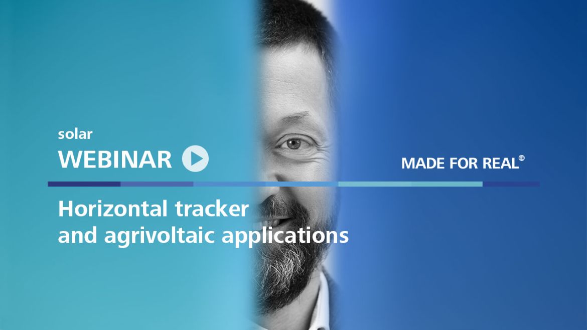 Webinar: tracker orizontal și aplicații agrivoltaice