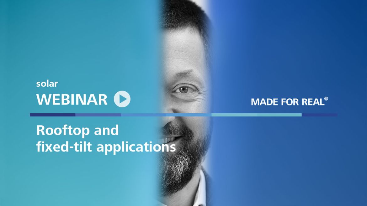 Webinar on rooftop and fixed-tilt applications