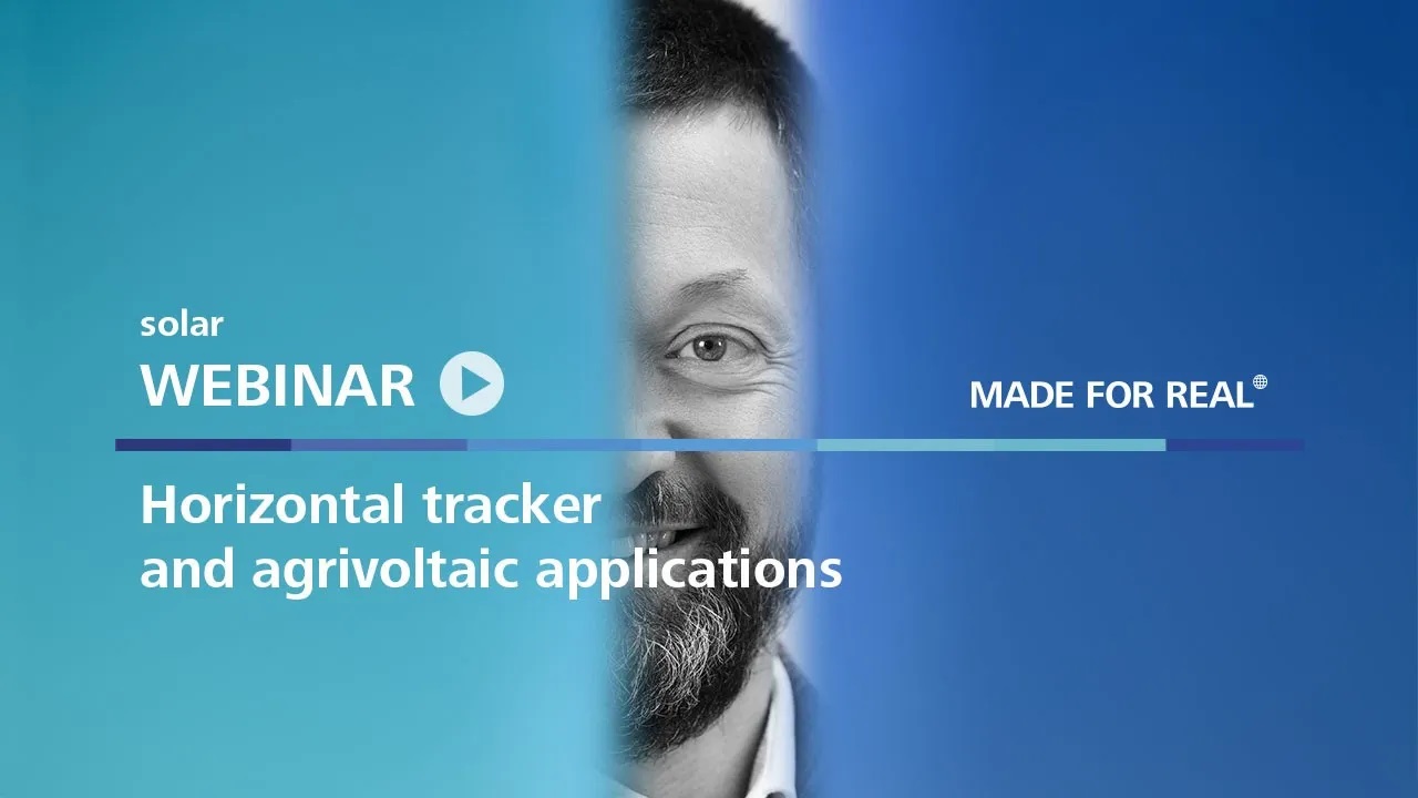 Webinar: Horizontal tracker and agrivoltaic applications