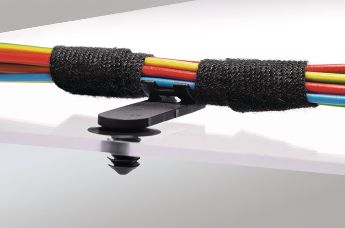 Clips de unión que proporcionan estabilidad a mazos de cables y alambres de grandes longitudes
