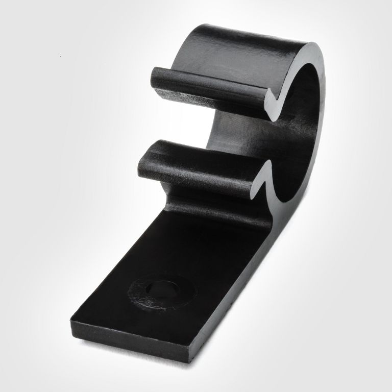 Clips para cables con tornillos para mazos de cables pesados