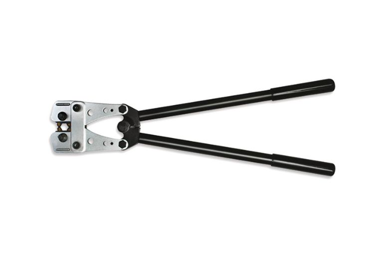 Crimping tools for cable lugs