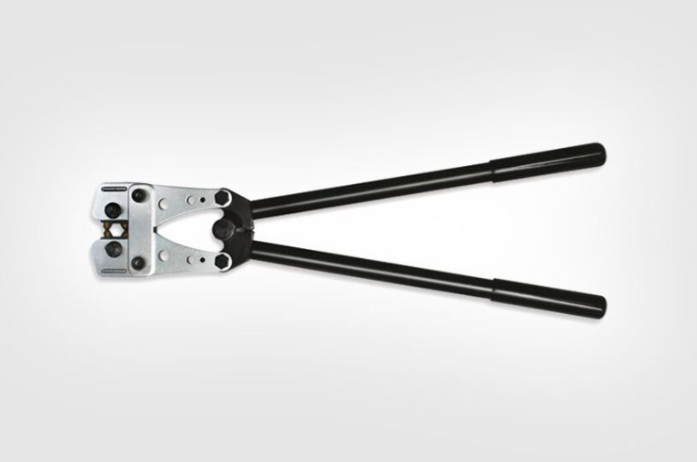 Crimping tools for cable lugs