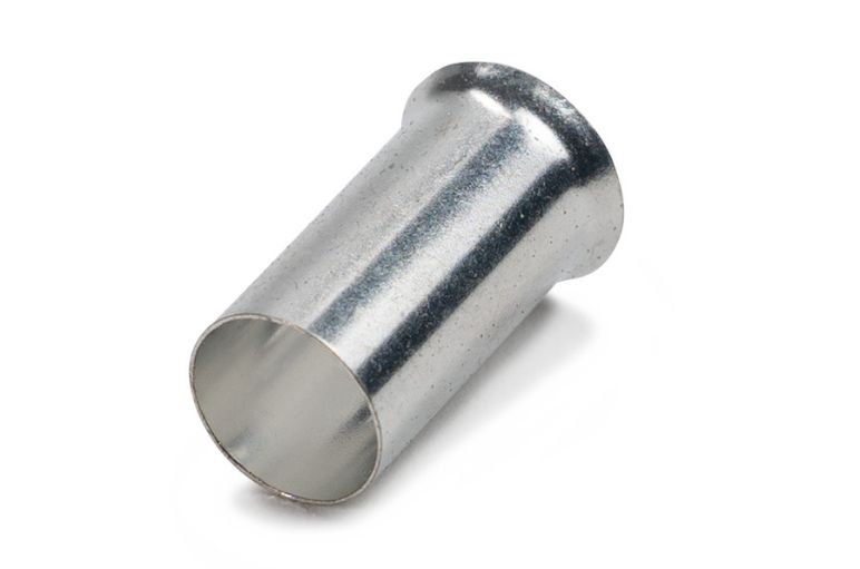 Un-insulated bootlace ferrule
