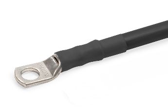 Semi-rigid polyolefin heat shrink tubing with an inner liner of hot melt adhesive.