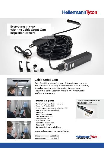 Cable Scout Cam inspection camera [EN]