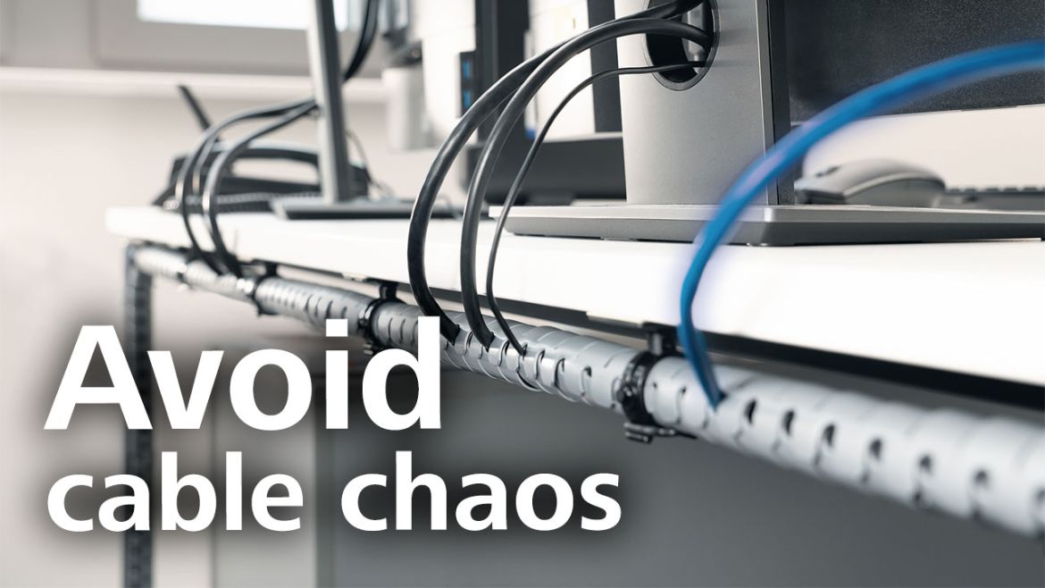 Cable management: flexible, screwable, self-adhesive, protective