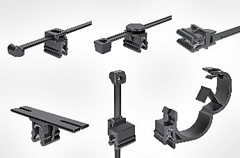 Cable clips for edges and different routing directions