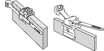 Cable clips: CAD-Data for constructors and fitters