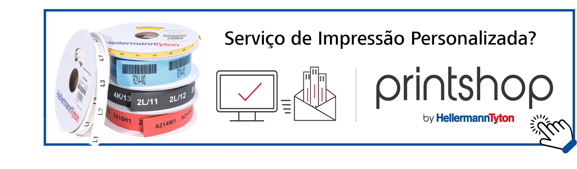 soluções de identificação de cabos impressas por serviço de impressão PrintShop da HellermannTyton
