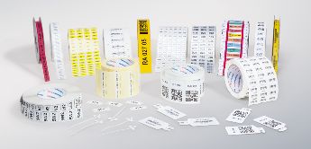 Serviço de impressão personalizada de etiquetas, placas e chapas da HellermannTyton.