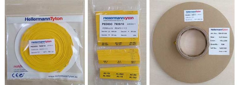 termorretrátil impresso da HellermannTyton - Serviço Printshop