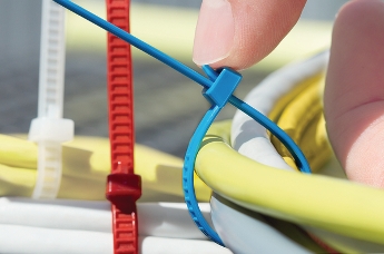 Releasable LR55 cable ties are ideal for temporary ID purposes