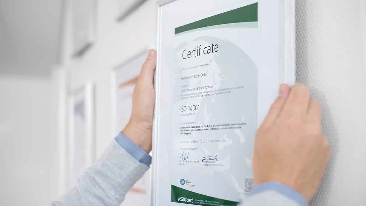 ISO14001-certificering indrammet