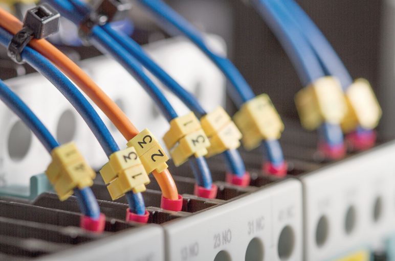 Cable identification in panel building