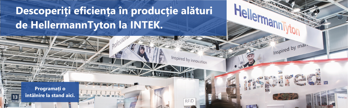 Descoperiți eficiența în producție alături de HellermannTyton la INTEK. Programați o întâlnire la stand aici.