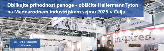 Z nami sooblikujte prihodnost panoge. Obiščite HellermannTyton na Mednarodnem industrijskem sejmu 2025 v Celju.