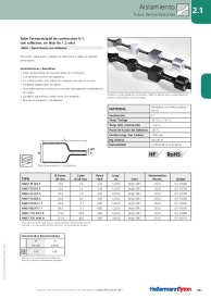 Tubo Termoretráctil de contracción 6:1, con adhesivo, en tiras de 1,2 mtrs  HA67-44.4/7.4 (321-30200)