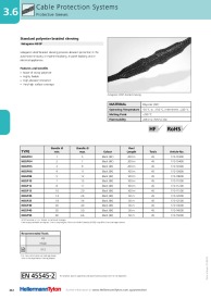 Standard polyester braided sleeving HEGP10 (170-11000)