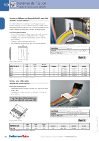 Embases métalliques avec languette flexible pour câble SAC3 (151-00300)