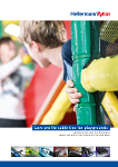 Low profile cable ties for playgrounds