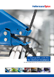 Brochure Low profile cable ties for electrical installation