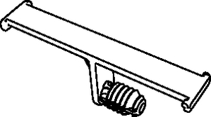 The bundle fastens to the tape bar using tape or cable ties.