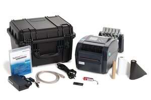 Each kit contains one TT230SM printer, a carrying case, a ribbon, label holder and TagPrint Pro 4.0 software.