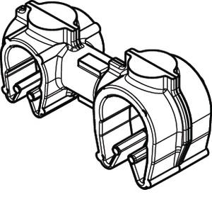 The MOC to MOC 180 is a rotatable dual routing clip that keeps two routings secured and separated.