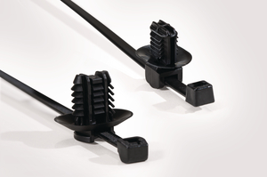 2-piece fixing ties with fir tree for oval holes.