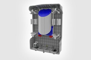 Internal view of the MDU - S5 Splice Enclosure.