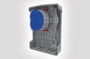 Internal view of the MDU - S3 Splice Enclosure.