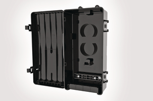 Internal view of the AFN Aerial Fibre Node. 