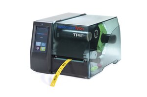 Impresora de transferencia térmica TT431 diseñada para un fácil uso.