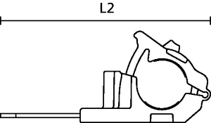Ratchet P Clamp HANGER series, side view