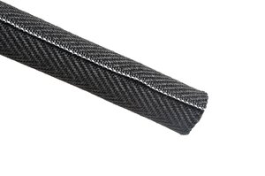 Lateral split allows the braided sleeving to open up to accommodate a variety of bundling requirements.