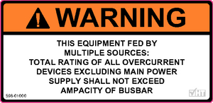 Pre-printed labels offer significant time and cost savings over high priced plastic engraved phenolic placards and lead time purchased markers.