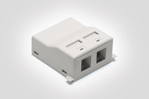 Surface box for RJ45 connector SMBDUAL-FW SAB.