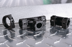 Hinged breakout, end clip and connector shown.