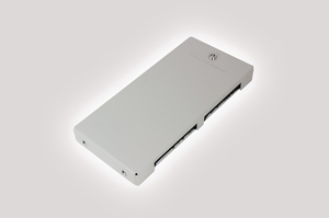 Zone Termination Box (ZTB) closed with brush strip cable entry/exit and lock