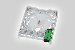 Fibre Wall Outlet with one adaptor.