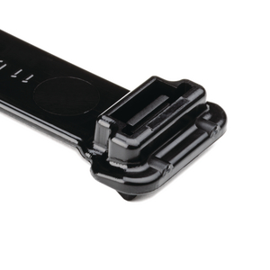 Szeroka taśma opaski kablowej pozwala na zastosowanie w szerokim zakresie średnic wiązek: 9.5 mm - 104 mm.