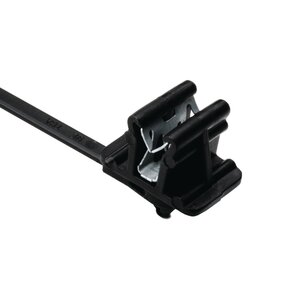 Push-mount rotating edge clip provides flexible routing of cable bundles.