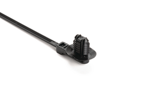The fir tree mount cable tie is an all-in-one bundling and fastening solution that reduces costs and assembly time.