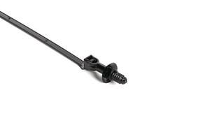 The fir tree mount cable tie is an all-in-one bundling and fastening solution that reduces costs and assembly time.